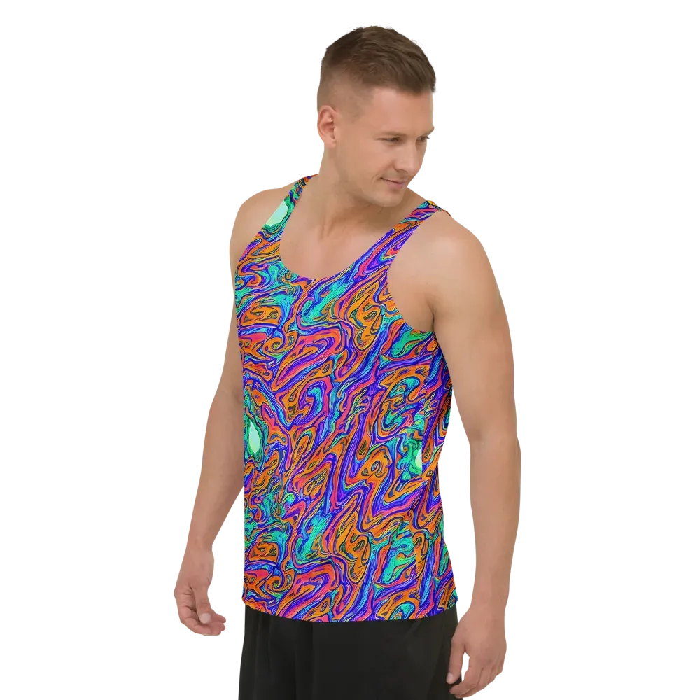 Vivid Melt on Men's Tank Top — Left Front
