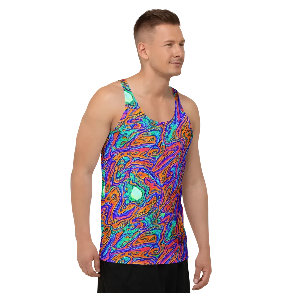 Vivid Melt on Men's Tank Top — Right Front