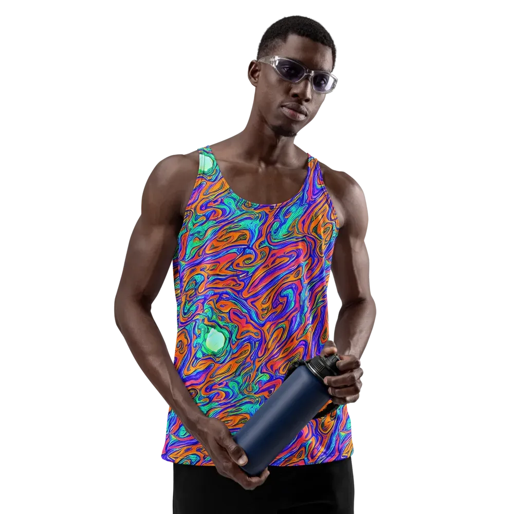 Vivid Melt on Men's Tank Top — Front