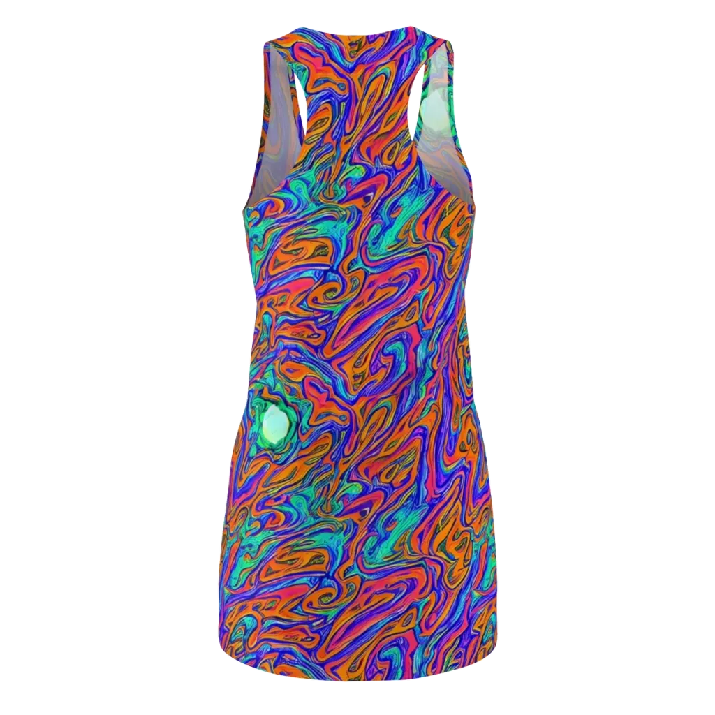 Vivid Melt on Racerback Dress — Back