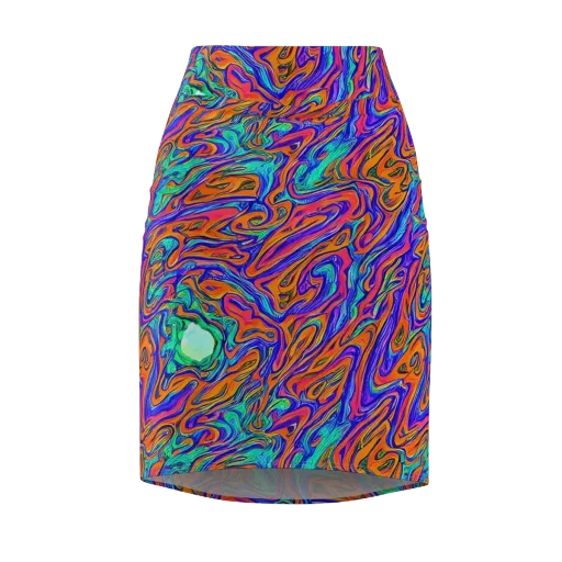 Vivid Melt on a Pencil Skirt