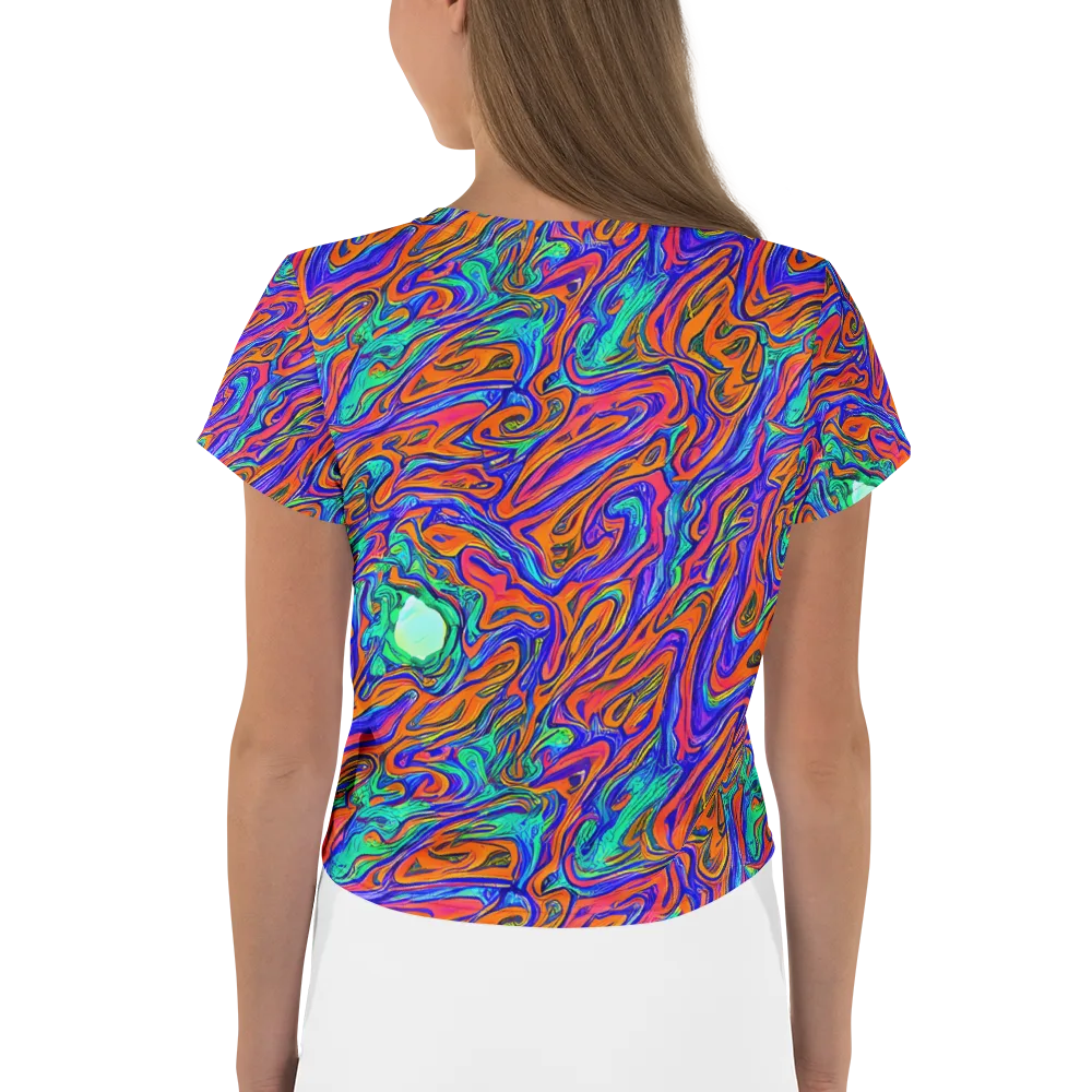 Vivid Melt on Crop Tee — Back