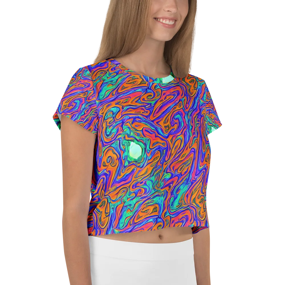 Vivid Melt on Crop Tee — Right