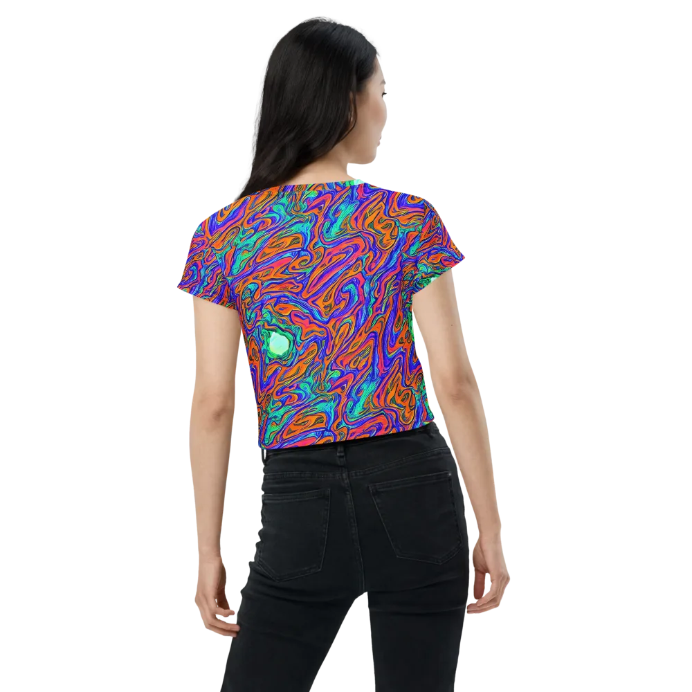 Vivid Melt on Crop Tee — Back
