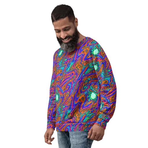Vivid Melt on a Sweatshirt