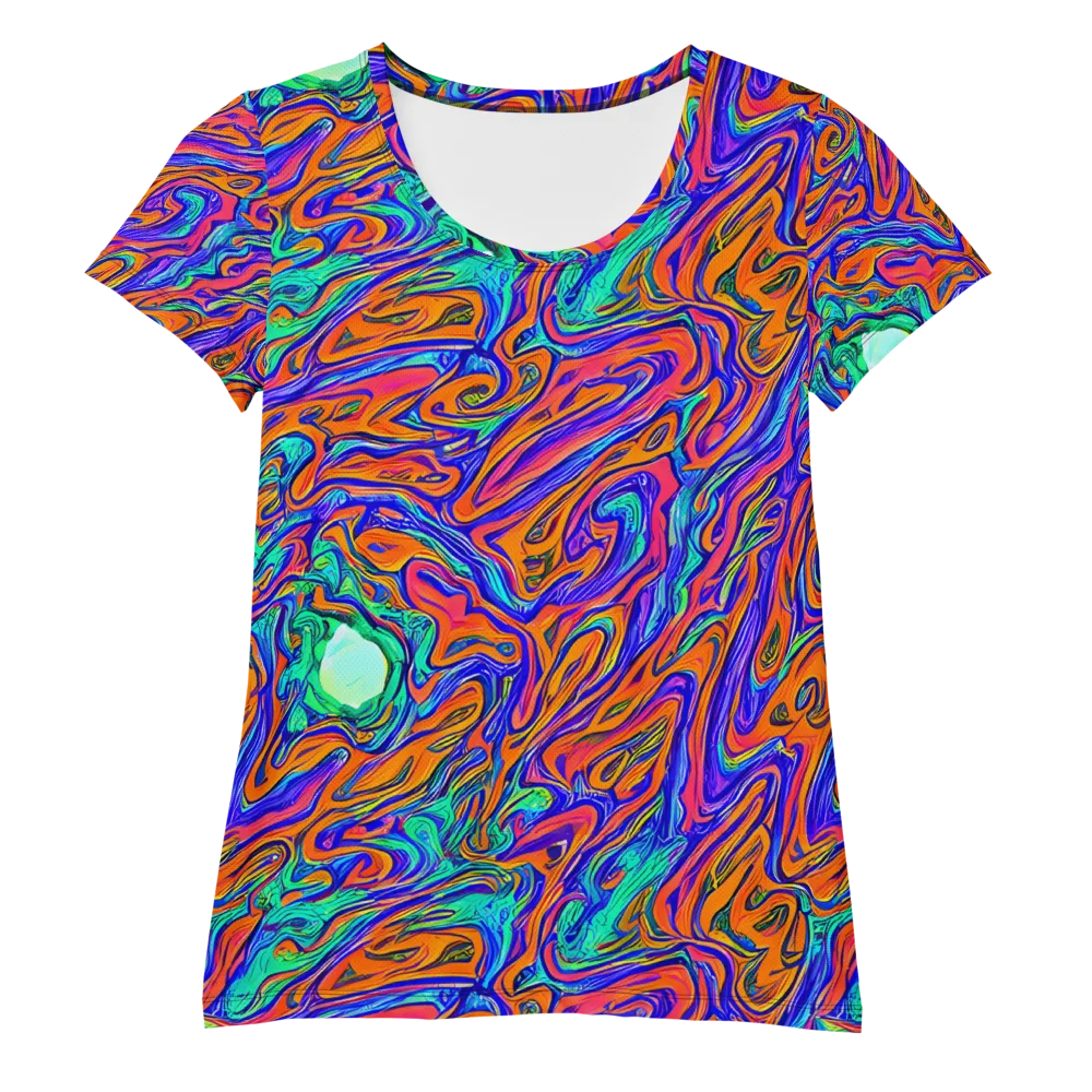 Vivid Melt on Women's Athletic T-Shirt — Front