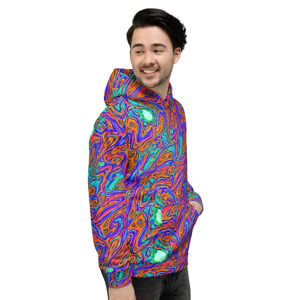 Vivid Melt on Hoodie — Right