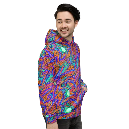 Vivid Melt on a Hoodie