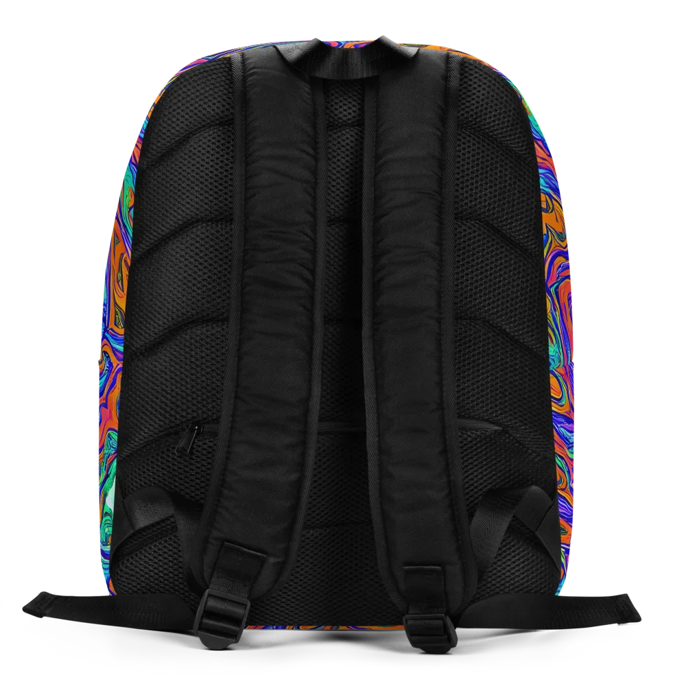 Vivid Melt on Minimalist Backpack — Back