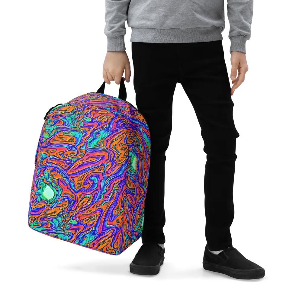 Vivid Melt on Minimalist Backpack — Zoomed-in