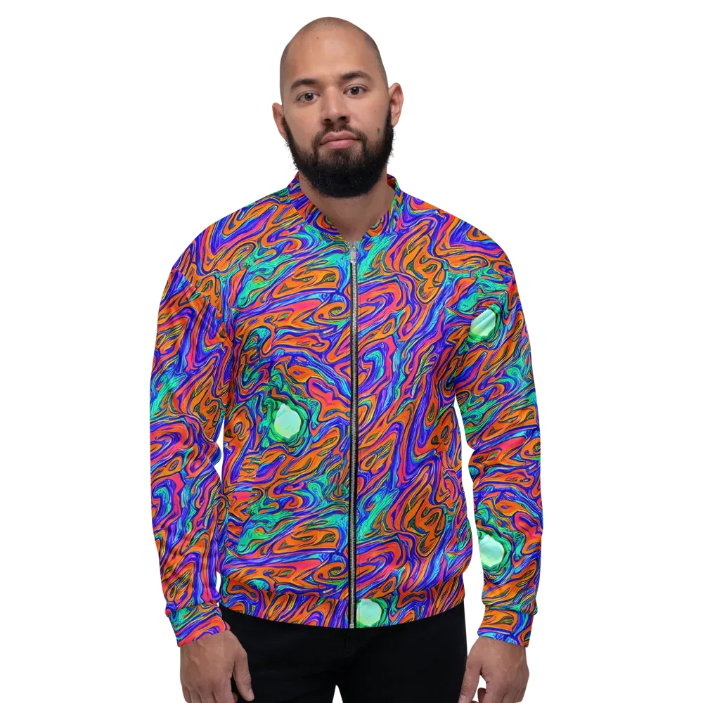 Vivid Melt on Bomber Jacket — Front