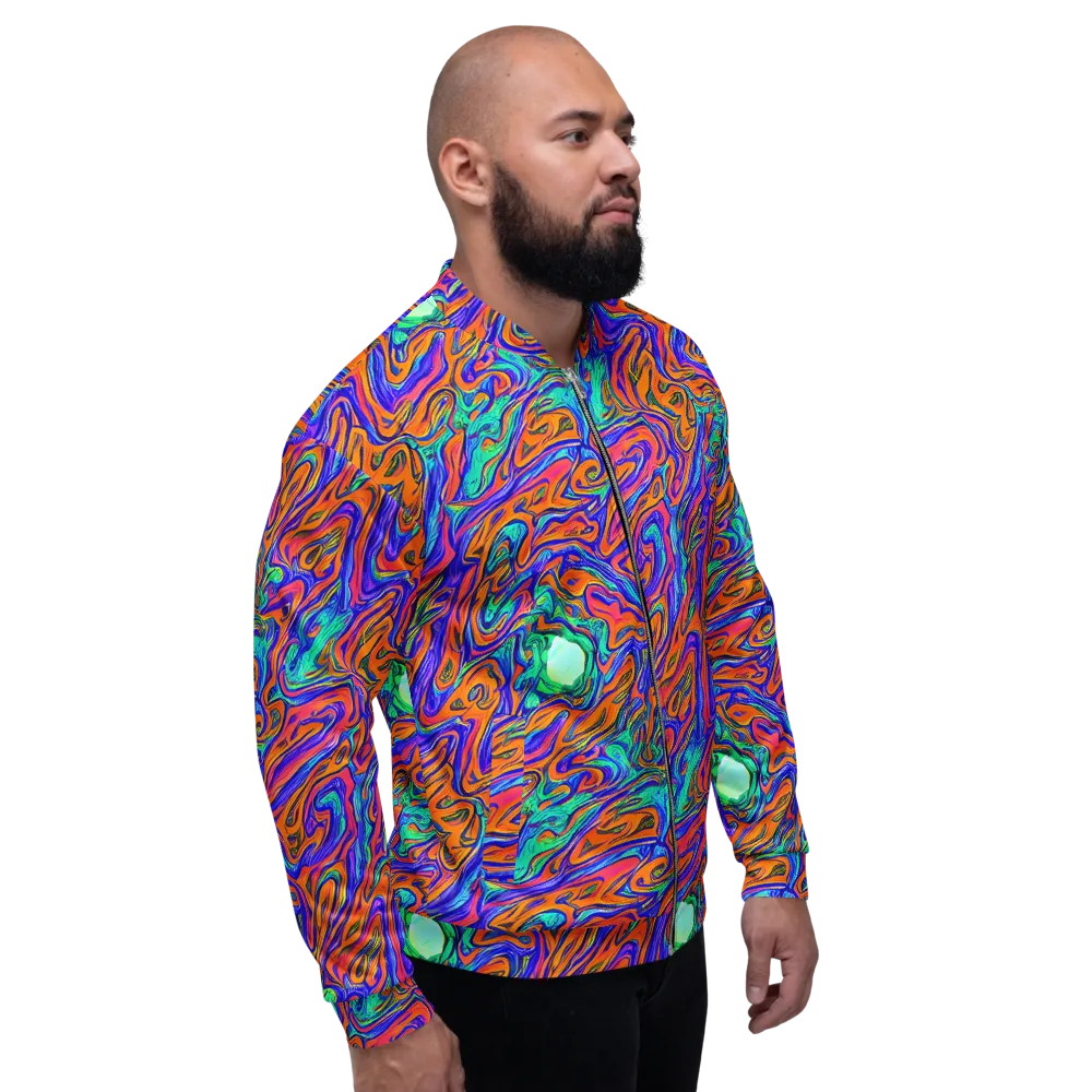 Vivid Melt on Bomber Jacket — Right