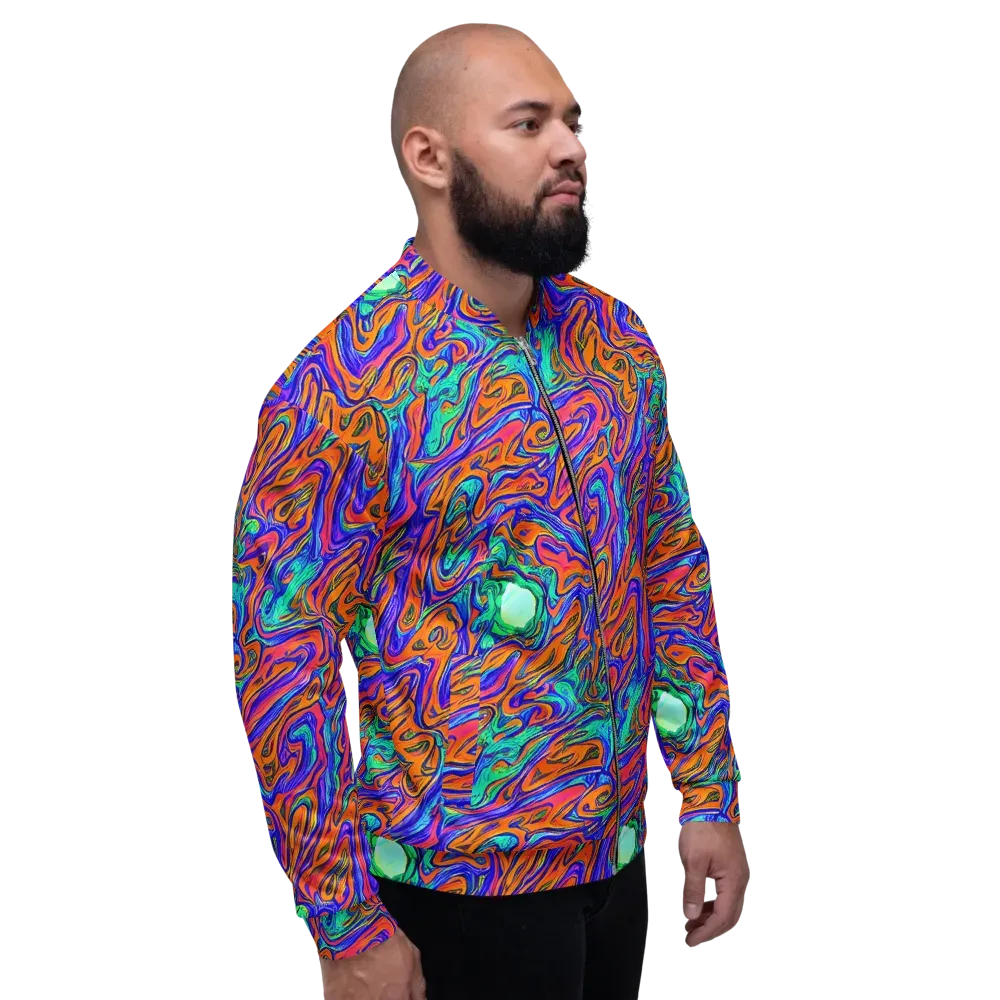 Vivid Melt on Bomber Jacket — Right