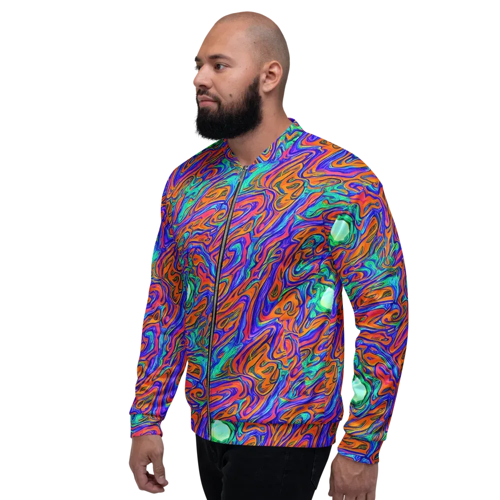 Vivid Melt on Bomber Jacket — Left