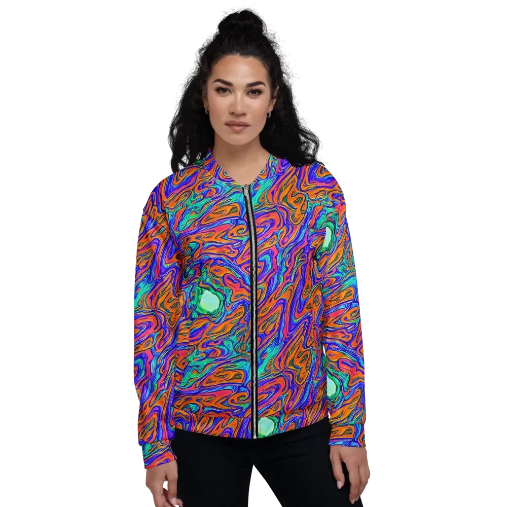 Vivid Melt on Bomber Jacket — Front