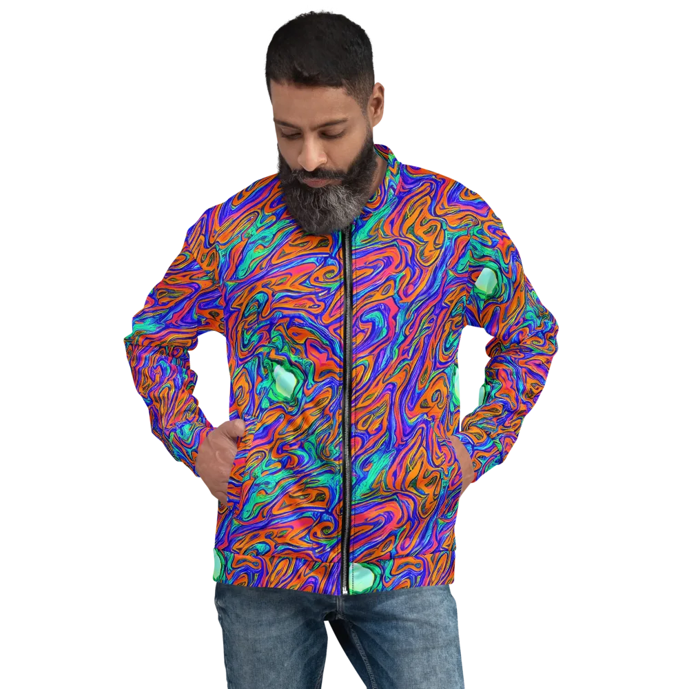 Vivid Melt on Bomber Jacket — Front