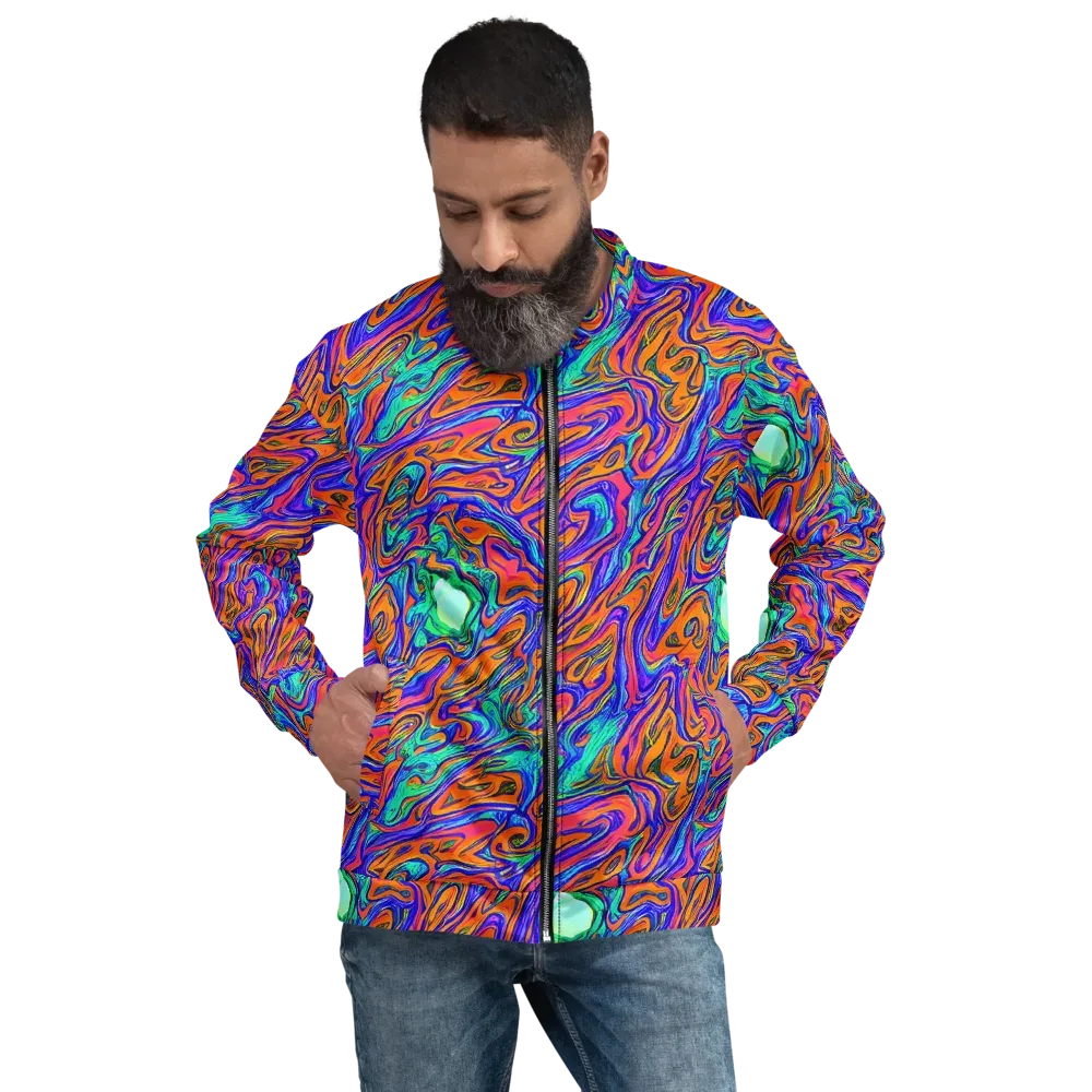 Vivid Melt on Bomber Jacket — Front