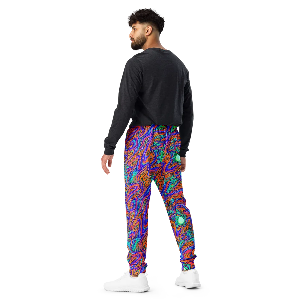 Vivid Melt on Men's Joggers — Back