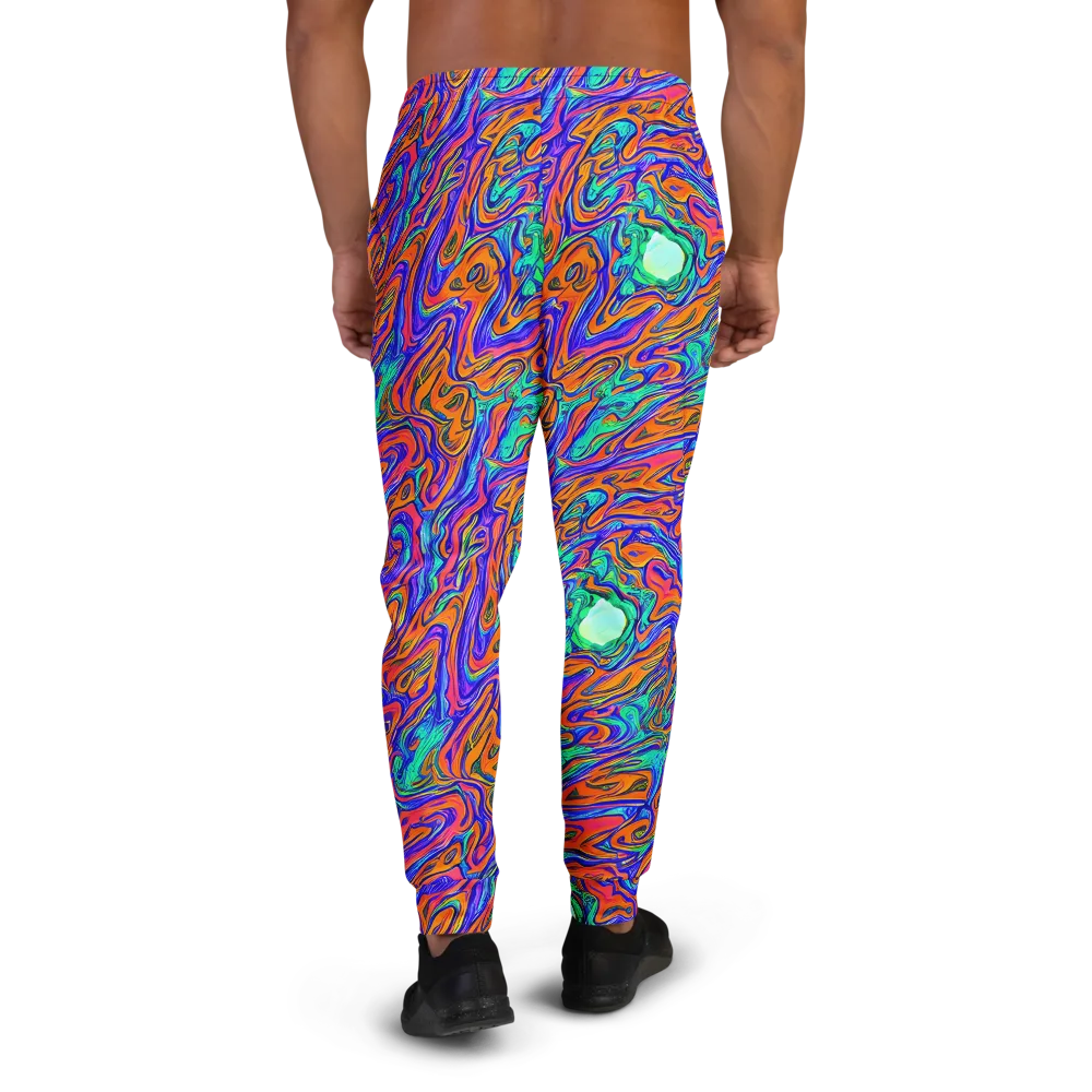 Vivid Melt on Men's Joggers — Back
