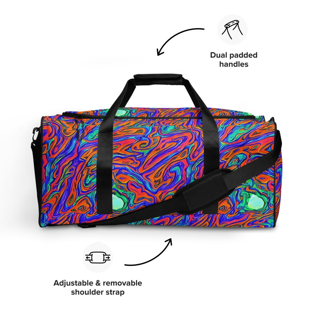 Vivid Melt on Duffle Bag — Front