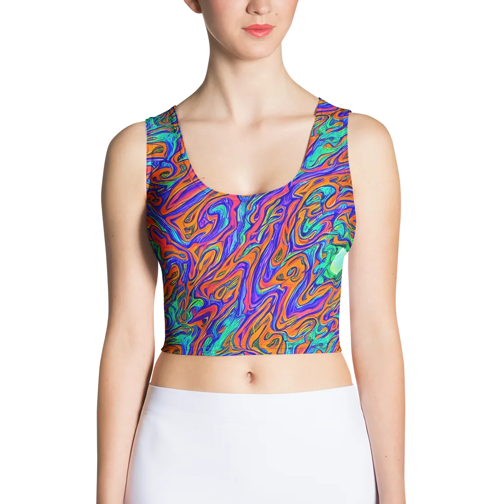 Vivid Melt on Crop Top — Front