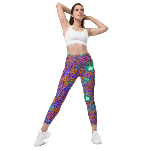 Vivid Melt on a Leggings with Pockets