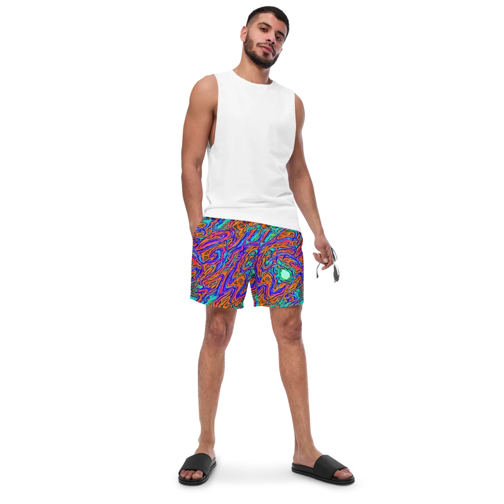 Vivid Melt on Swim Trunks — Front