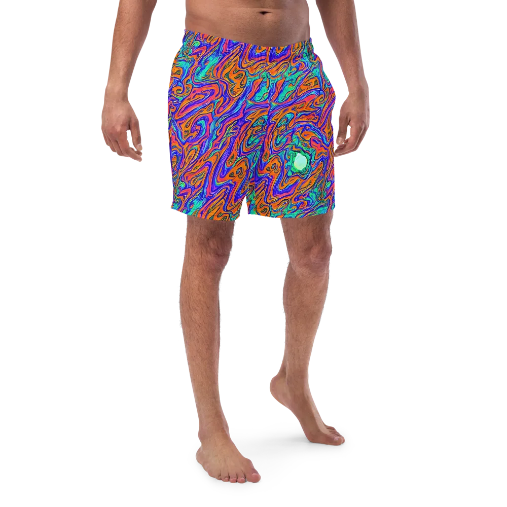Vivid Melt on Swim Trunks — Front