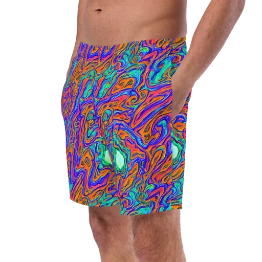 Vivid Melt on a Swim Trunks