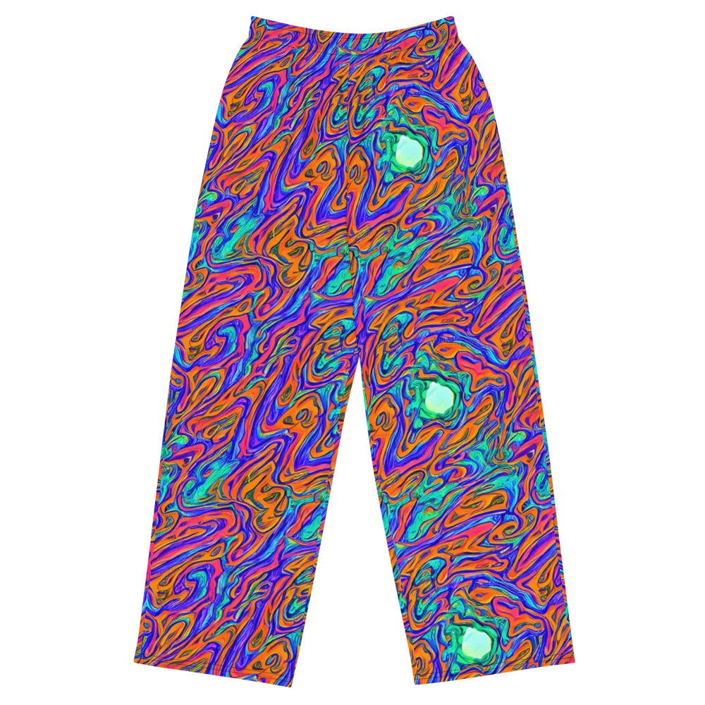 Vivid Melt on Wide-Leg Pants — Front