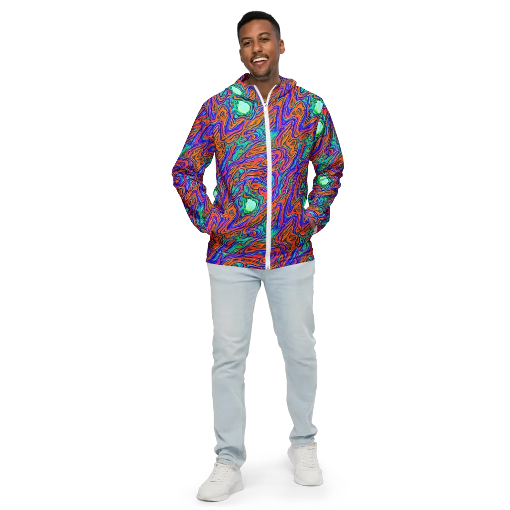 Vivid Melt on Men's Windbreaker — Front