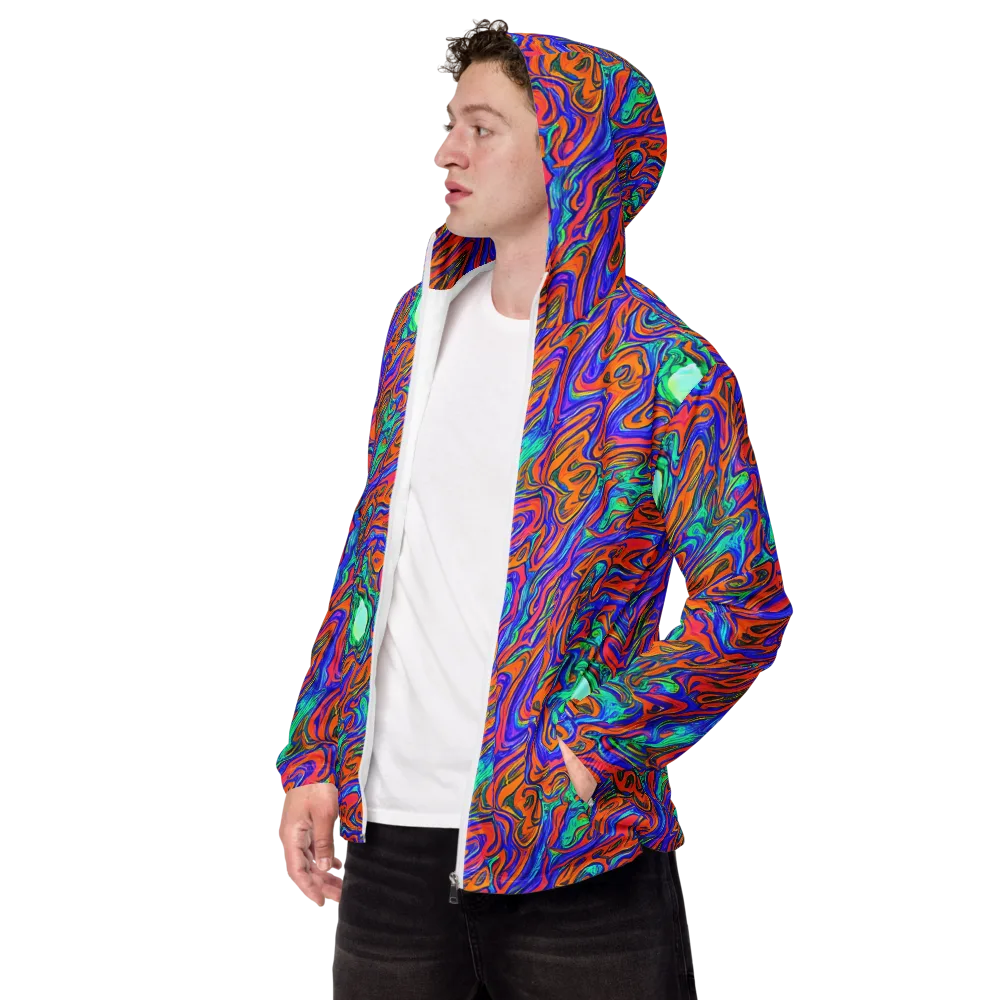 Vivid Melt on Men's Windbreaker — Left Front
