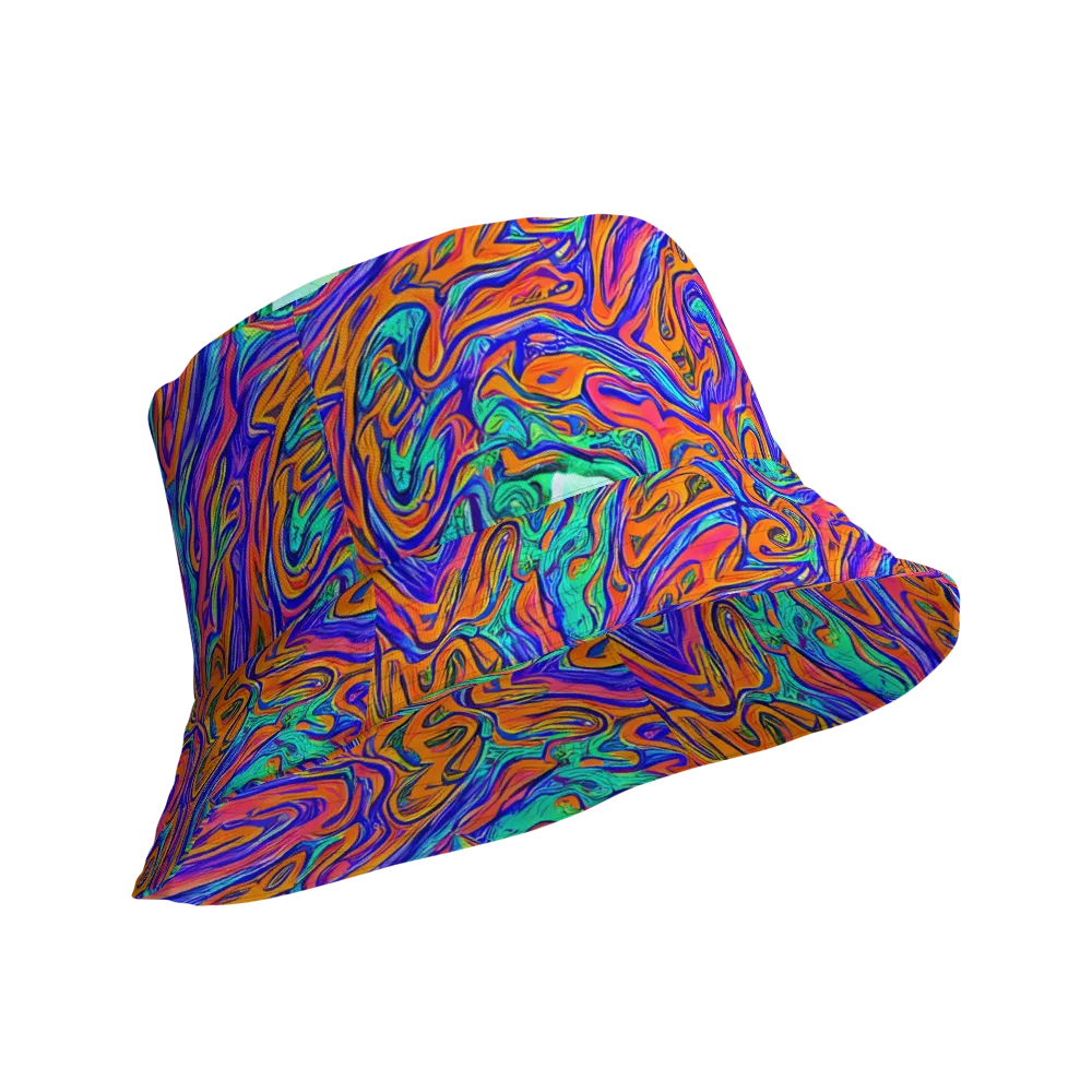 Vivid Melt on Reversible Bucket Hat — Product details Outside