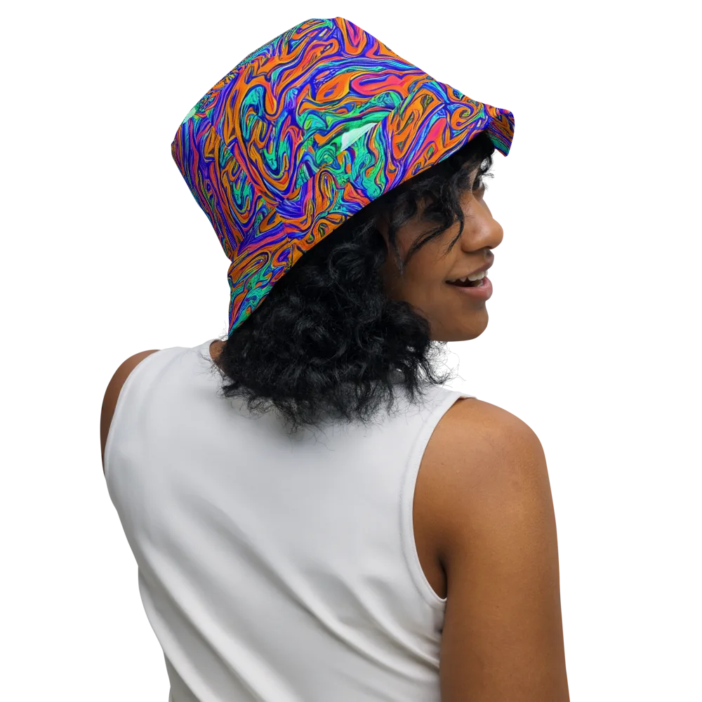 Vivid Melt on Reversible Bucket Hat — Right Outside