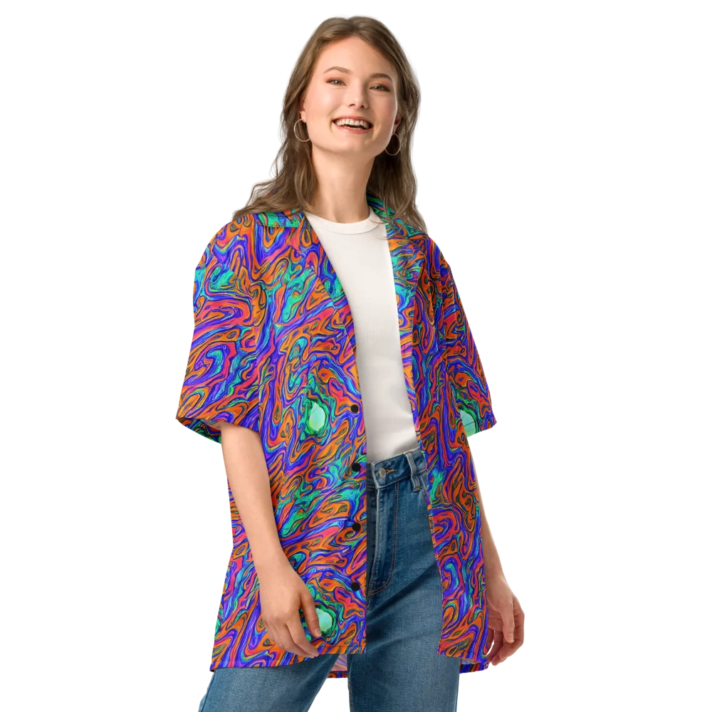 Vivid Melt on Button Shirt — Front