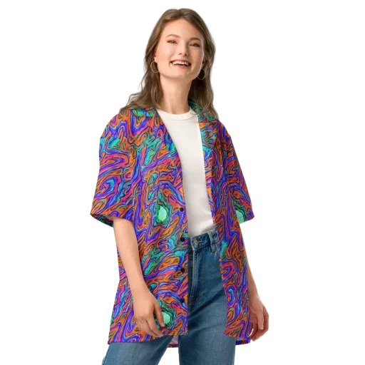 Vivid Melt on a Button Shirt