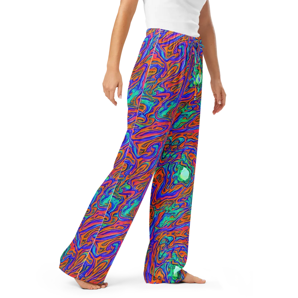 Vivid Melt on Women's Pajama Pants — Right Front