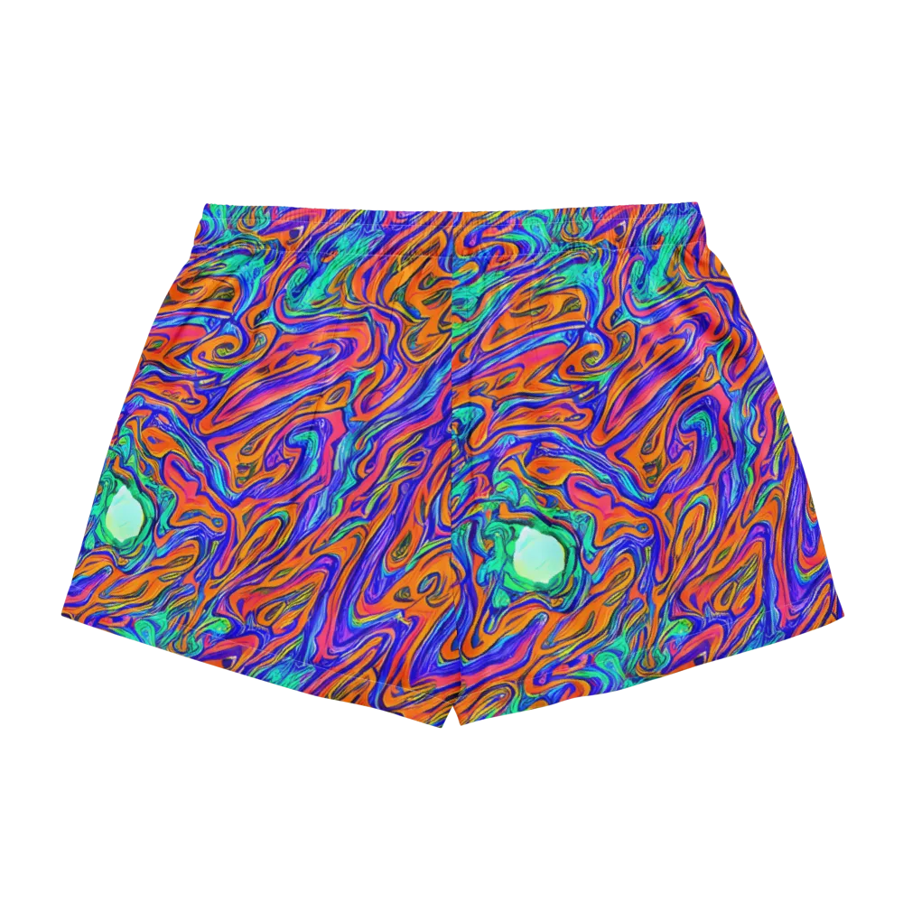 Vivid Melt on Women's Pajama Shorts — Back