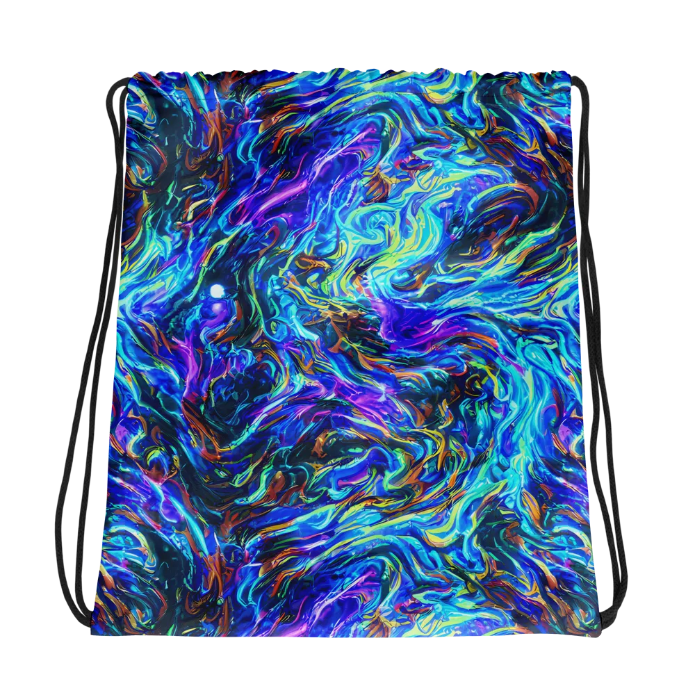 Neon Oceanus on Drawstring Bag — Photo