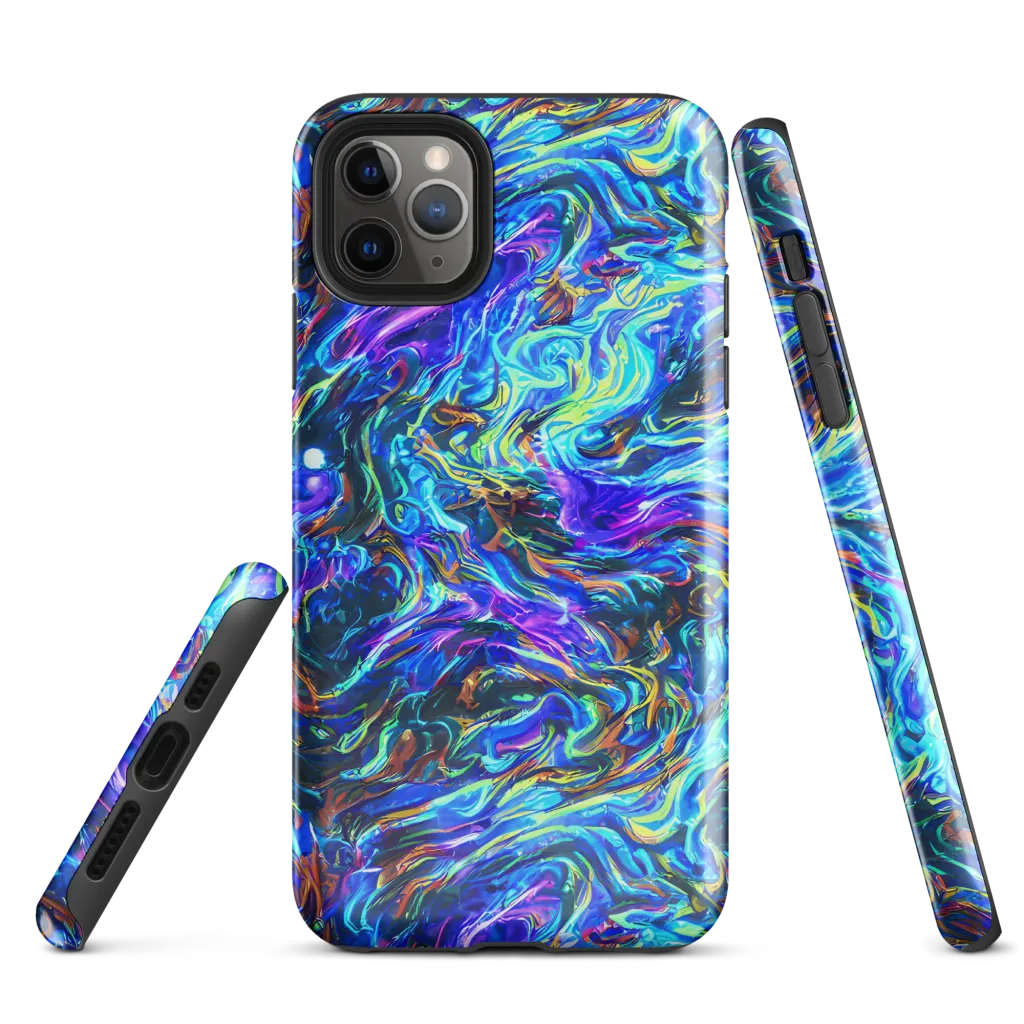Neon Oceanus on Tough Case for iPhone® — Front