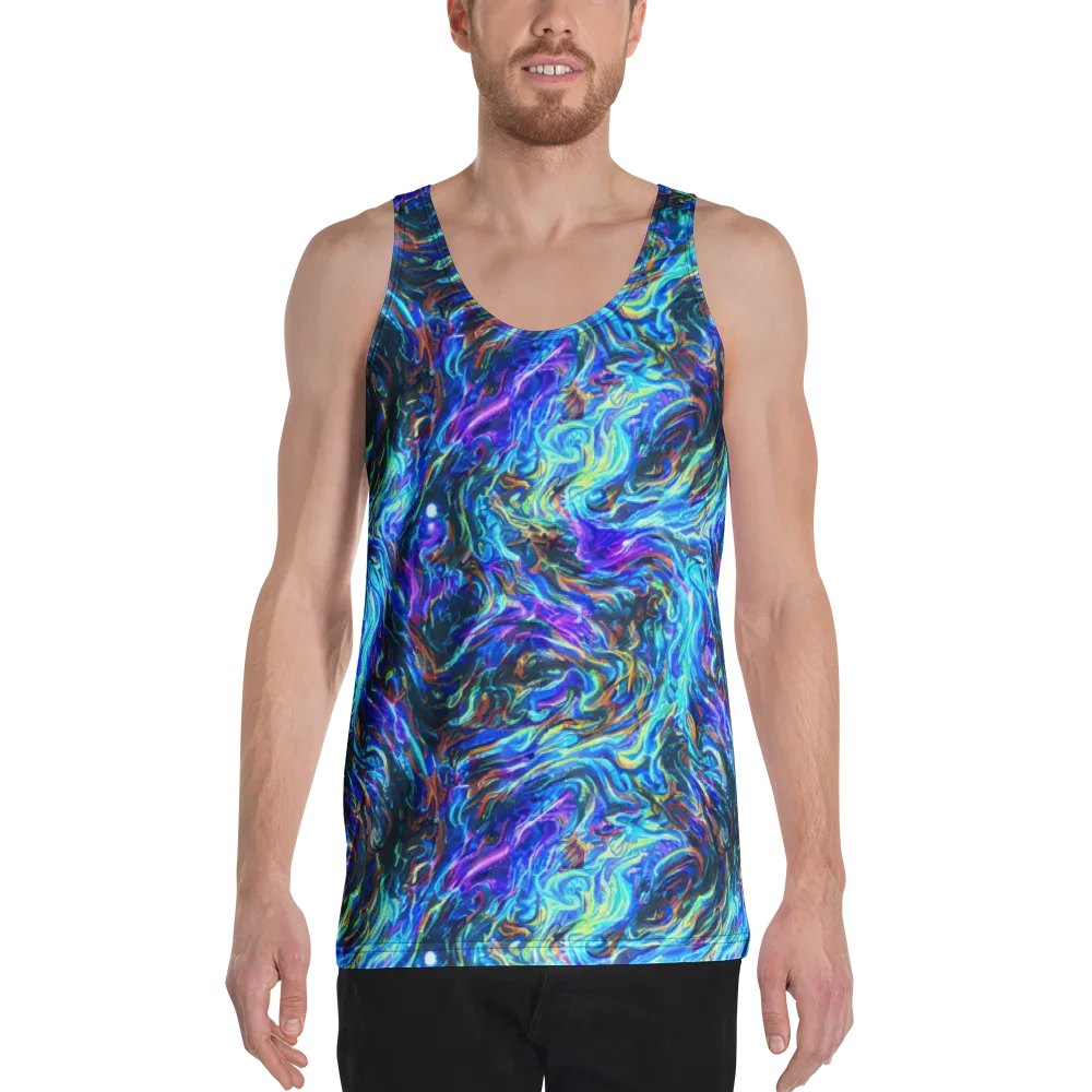 Neon Oceanus on Men's Tank Top — Front
