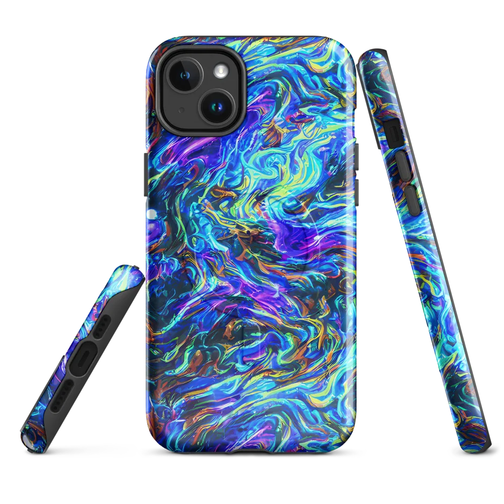 Neon Oceanus on MagSafe Tough Case for iPhone® — Front