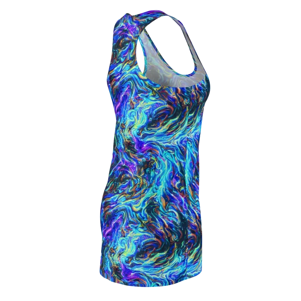 Neon Oceanus on Racerback Dress — Back Side