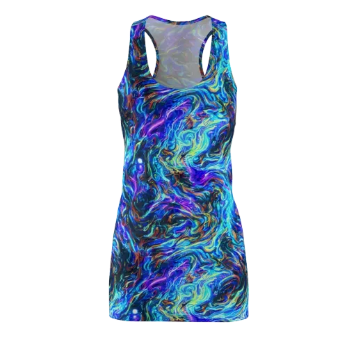Neon Oceanus on a Racerback Dress