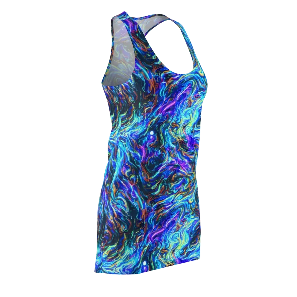 Neon Oceanus on Racerback Dress — Front Side