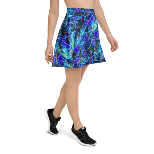 Neon Oceanus on a Skater Skirt