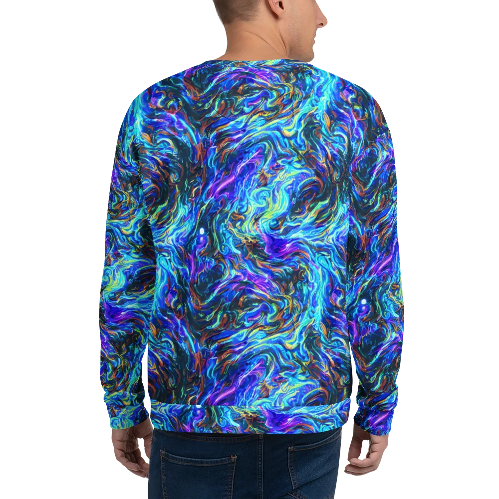 Neon Oceanus on Sweatshirt — Back