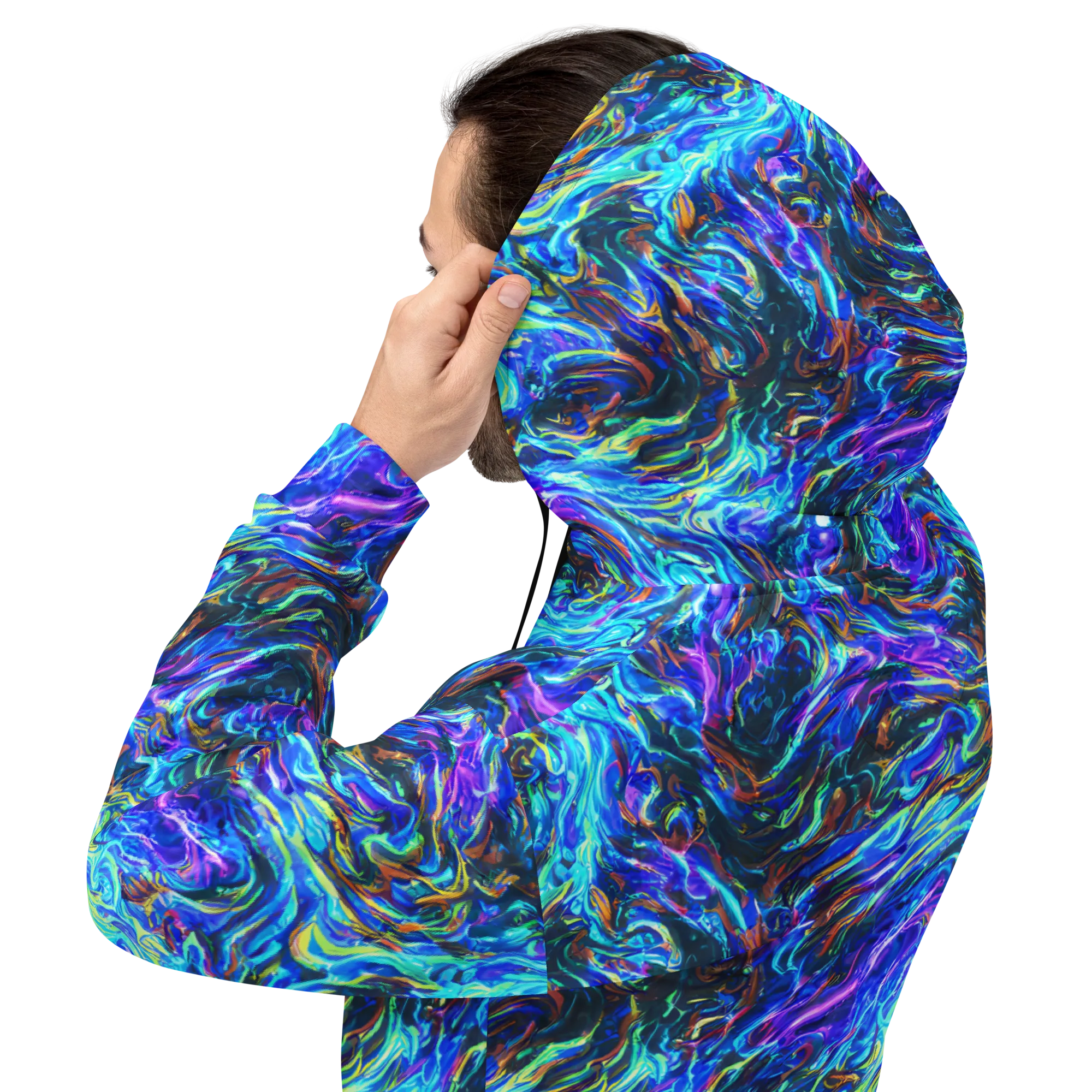 Neon Oceanus on Hoodie — Back