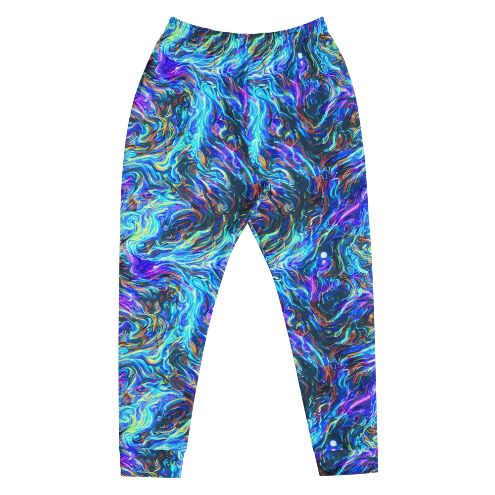 Neon Oceanus on Men's Joggers — Front