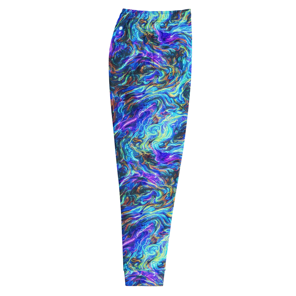 Neon Oceanus on Men's Joggers — Right